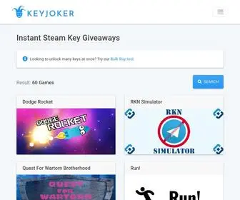 Keyjoker.com(Daily Steam Key Giveaways) Screenshot