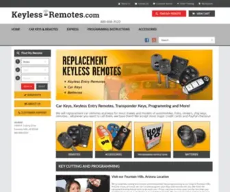 Keyless-Remotes.com(Keyless Entry Remotes and Key fobs for Cars and Trucks) Screenshot