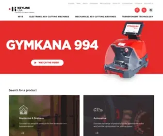 Keyline-Usa.com(Keys, key cutting machines, transponder technology) Screenshot