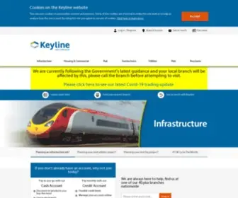 Keyline.co.uk(Largest suppliers of Civils & Drainage solutions) Screenshot