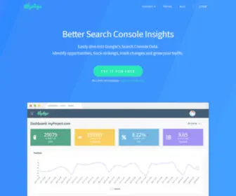 Keylogs.io(Get better and easier google search console insights with) Screenshot