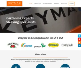 Keymac.co.uk(Packaging systems) Screenshot