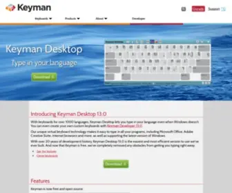 Keymandesktop.com(Keyman for Windows 14.0) Screenshot