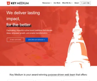 Keymedium.com(Transform Your Nonprofit with Web Design by Key Medium in Philly) Screenshot
