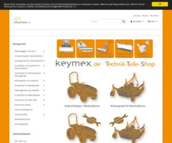 Keymex.de(Ersatzteile Online Shop) Screenshot