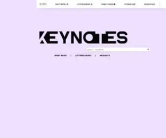 Keynotes-Piano.com(Key Notes) Screenshot