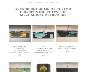 Keypop.net(Home of Custom Cherry MX Keycaps) Screenshot