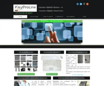 Keyproline.com(KeyProLine claviers souris ecrans et pc pour les applications industrielles medicales et grand) Screenshot