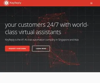 Keyreply.com(Best AI Chatbot Developers in Asia) Screenshot