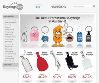 Keyringsonly.com.au(Keyrings Only) Screenshot