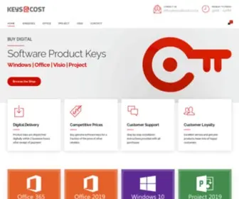 Keysatcost.co.za(Software Product Keys and Licenses) Screenshot