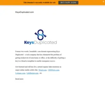 Keysduplicated.com(1-800-Unlocks) Screenshot