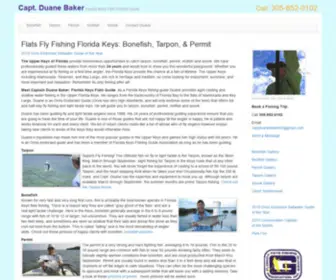 Keysflatsguide.com(Florida Keys Flats Fishing Guide. Duane Baker) Screenshot