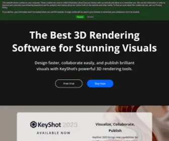 Keyshot.com(KeyShot 3D rendering and animation software) Screenshot