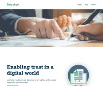 Keysign.eu(Homepage — KeySign) Screenshot