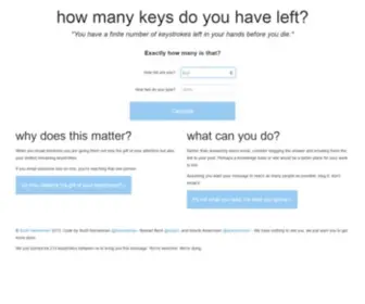 Keysleft.com(Keys Left) Screenshot
