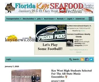 Keysnews.com(Provides daily online news for Key West and the Florida Keys. We feature weather) Screenshot