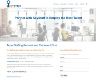 Keystaffinc.com(Texas Staffing Services and Placement Firm) Screenshot