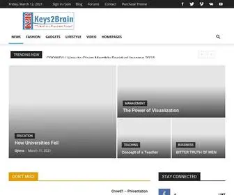 Keystobrain.com(News) Screenshot