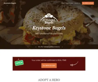 Keystonebagels.com(Order Online for Takeout / Delivery. Here at Keystone Bagels) Screenshot