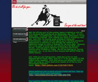 Keystonebarrelracing.com(About Keystone Barrel Classic) Screenshot