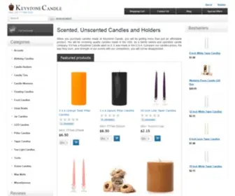 Keystonecandle.com(Scented Candles Wholesale Candles Wedding Candles Unscented Candle Holders) Screenshot