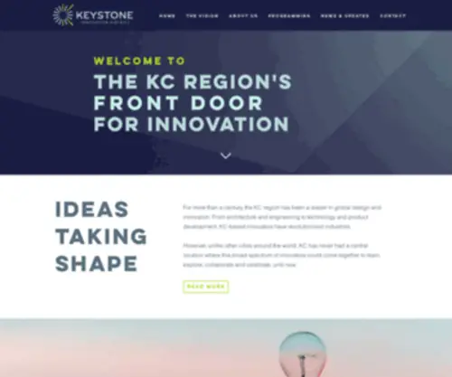 Keystonedistrict.org(The Keystone Innovation District) Screenshot