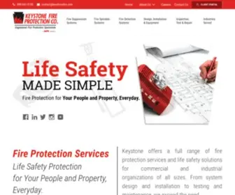 Keystonefire.com(Fire Protection Services PA) Screenshot