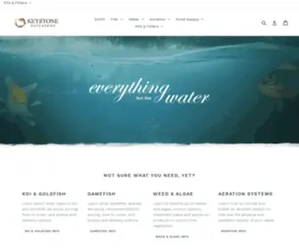 Keystonehatcheries.com(Live Fish & Pond Supplies from Keystone Hatcheries) Screenshot