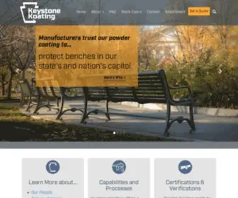 Keystonekoating.com(Keystone Koating) Screenshot