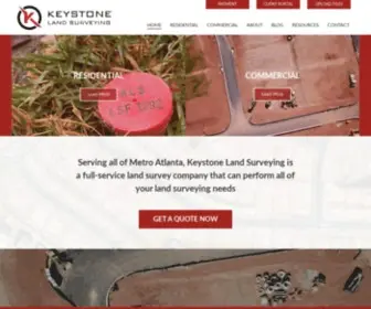 Keystonelandsurveying.com(Surveying) Screenshot