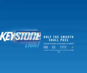 Keystonelight.com(Keystone Light) Screenshot