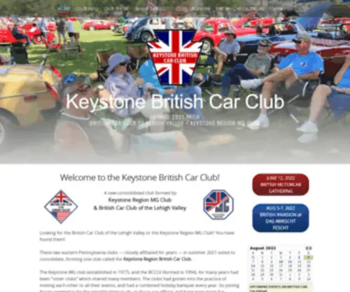 Keystonemg.com(Keystone British Car Club) Screenshot