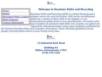 Keystonepallet.com(Keystone Pallet and Recycling) Screenshot