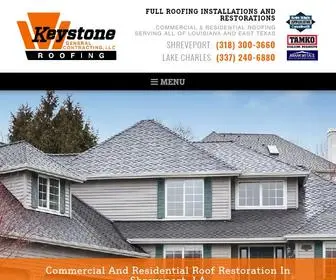 Keystoneroofing.com(Affordable Roofing Company in Shreveport) Screenshot