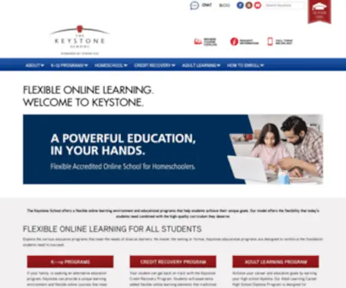Keystoneschoolonline.com(Online Homeschool Programs & Classes) Screenshot