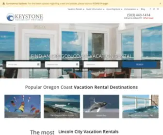 Keystonevacationsoregon.com(Lincoln City Vacation Rentals) Screenshot