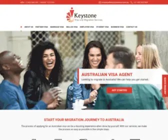 Keystonevisa.com.au(Australian Visa Agent) Screenshot