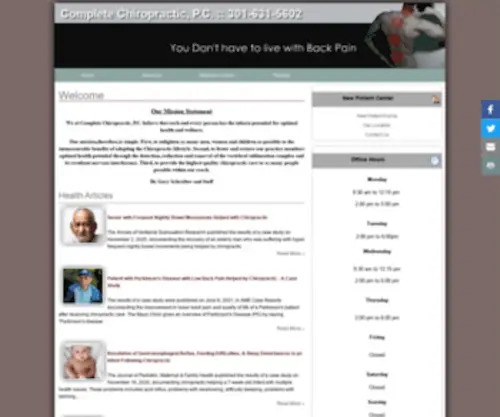 Keystowellness.com(Complete Chiropractic) Screenshot