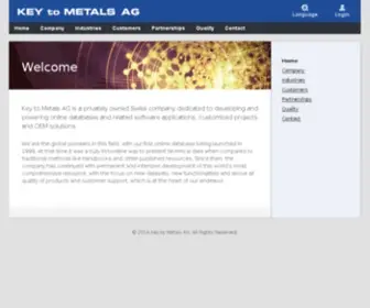 Keytometals.com(Key to Metals AG) Screenshot