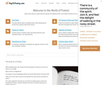 Keytopoetry.com(Classic Poetry Online) Screenshot