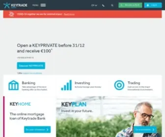 Keytradebank.be(Keytrade Bank Home) Screenshot