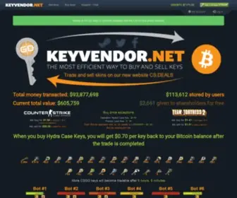 Keyvendor.net(Fastest, easiest and the best way to sell and buy keys) Screenshot