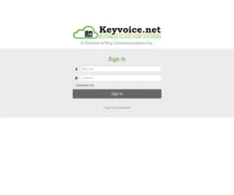 Keyvoicesupport.net(Key Communications Inc) Screenshot