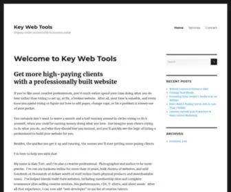 Keywebtools.com(Helping creative professionals do business online) Screenshot