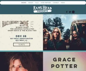 Keywestconcertseries.com(Key West Concerts presented by Rams Head) Screenshot