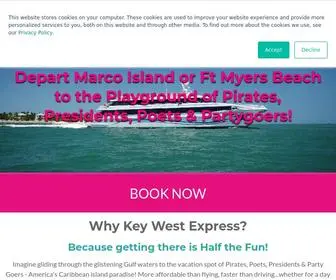 Keywestexpress.net(Getting to the Southernmost Point of the United States) Screenshot
