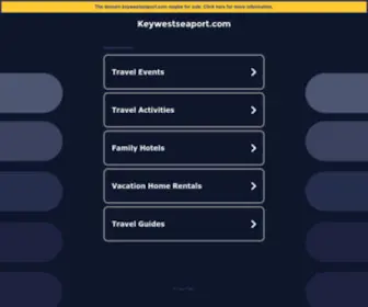 Keywestseaport.com(Historic Seaport at Key West Bight) Screenshot