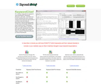 Keywordchief.com(A Smart Keyword Software) Screenshot