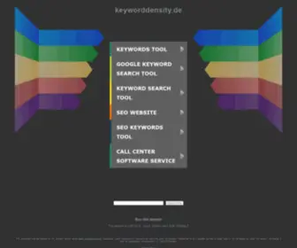 Keyworddensity.de(Keyword Density) Screenshot